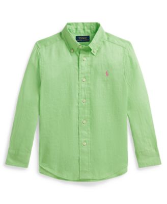 Boys' 2-7 Linen Long-Sleeve Shirt