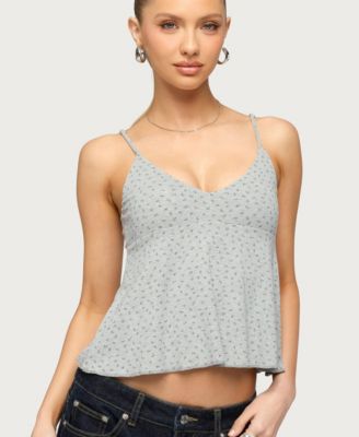 Women's Kelli Floral Babydoll Tank Top