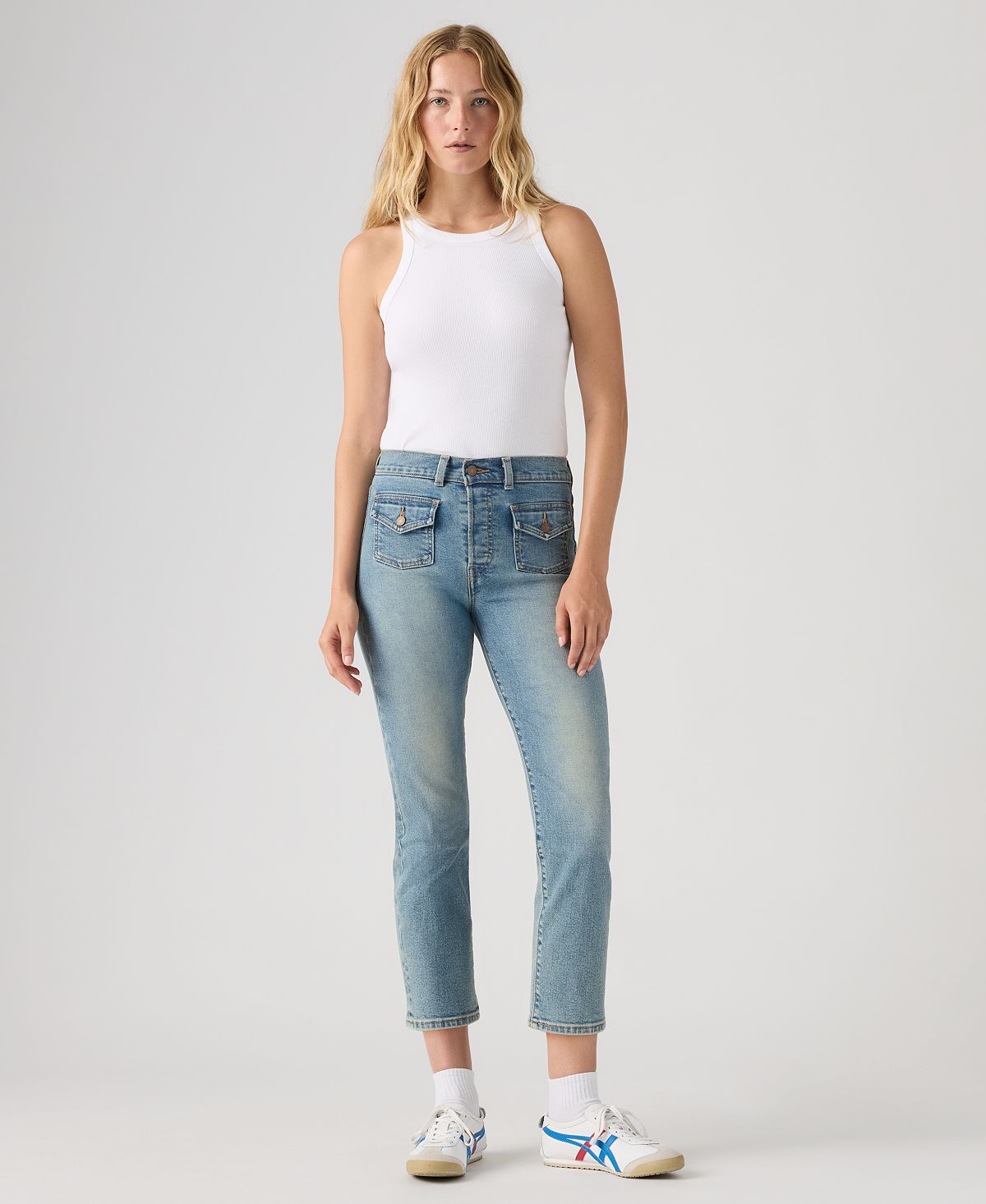 Levi's® Women's Wedgie Flap Pocket High-Rise Cropped Jeans view 2 — MAYCSS fashion products