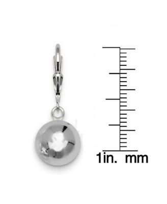 Silver Ball Drop Earrings 925 Sterling Silver