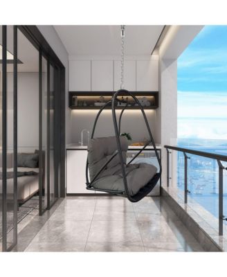 Wicker Rattan Swing Egg Chair without Stand