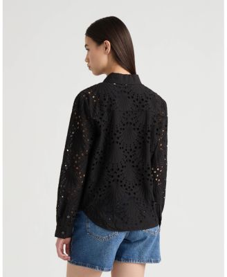 Women's Poplin Eyelet Shirt