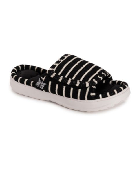 Женские тапочки MUK LUKS Raelynn Slide Slipper, цвет: Чёрный