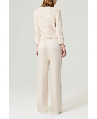 Women's Textured Boucle Button Cardigan