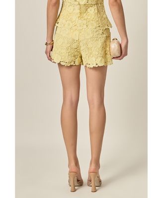 Women's Floral Lace Shorts
