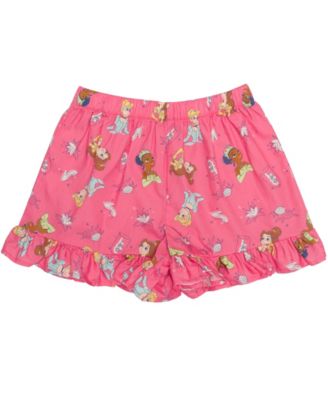 Girls' 2T-6X Square Neck and Elastic Shorts, 2-Piece Set