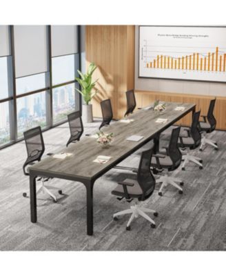 6.5ft Conference Room Table, 78.74" W x 55.12" D Large Office Meeting Table (2 Pcs)