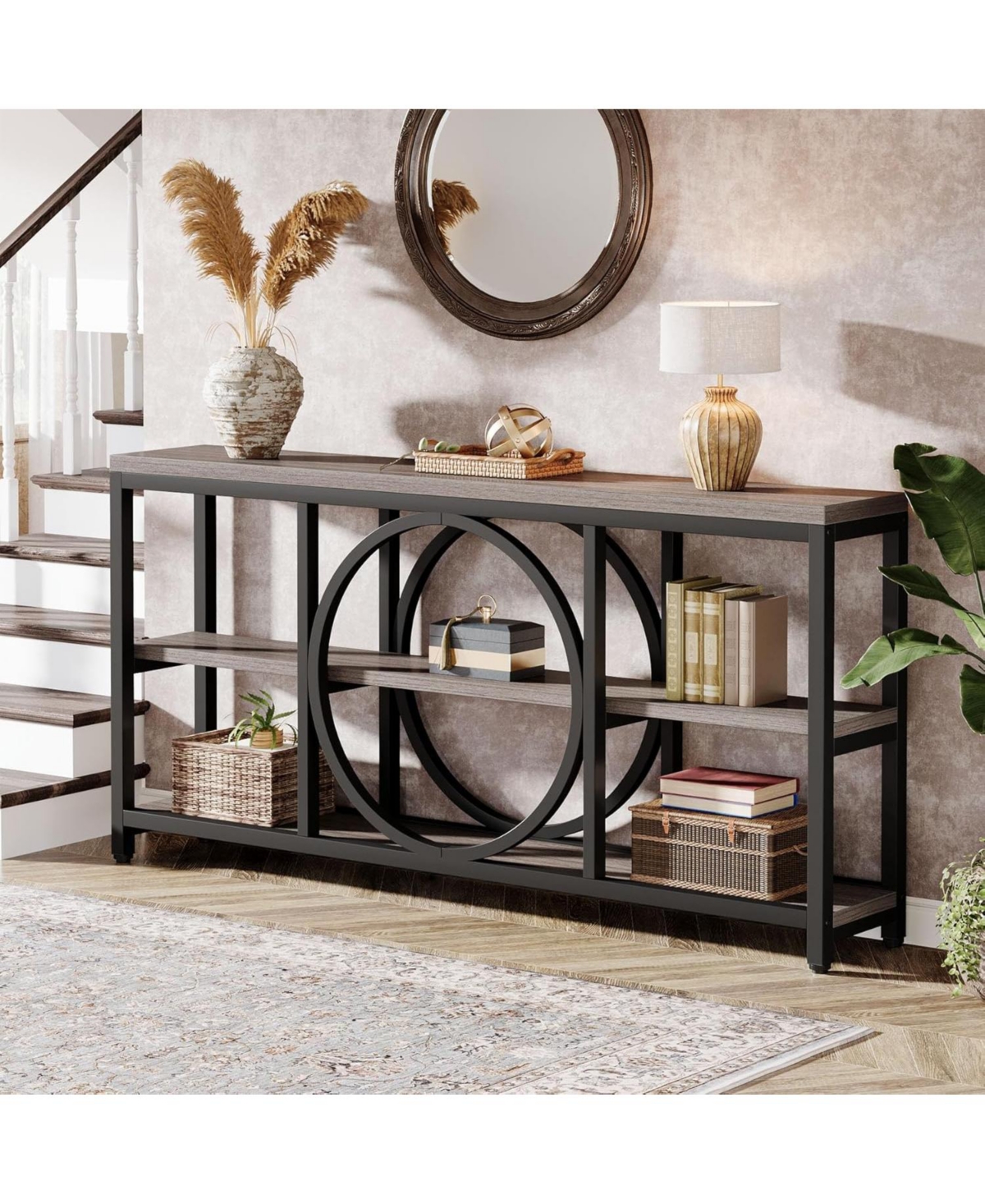 Tribesigns Extra Long Console Table for Entryway, Sofa Behind Couch