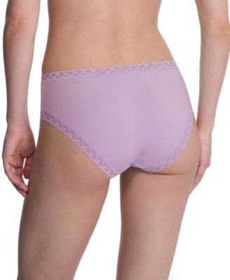 Bliss Lace-Trim Cotton Brief Underwear 3-Pack 156058MP