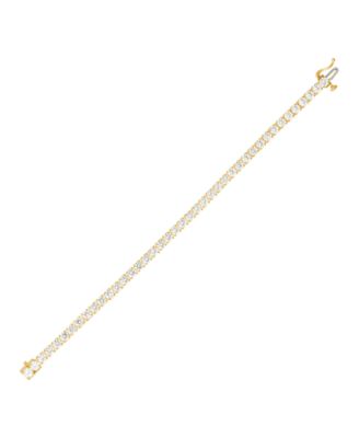 Created White Sapphire (13-1/3ct.t.w.) Tennis Bracelet in 14k Yellow Gold-Plated Sterling Silver