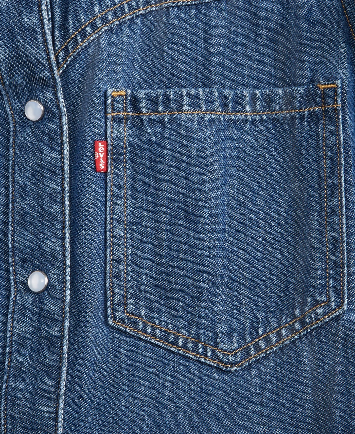 Женское платье Levi's Premium Point Collar Long-Sleeve Dress, цвет: Celestial — фото 5