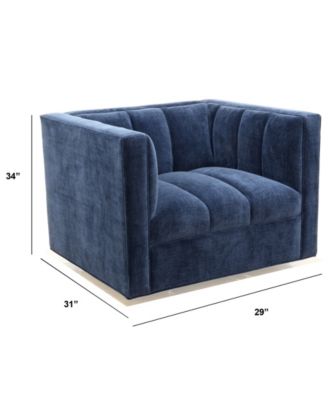 Jhuliana 40" Fabric Swivel Chair