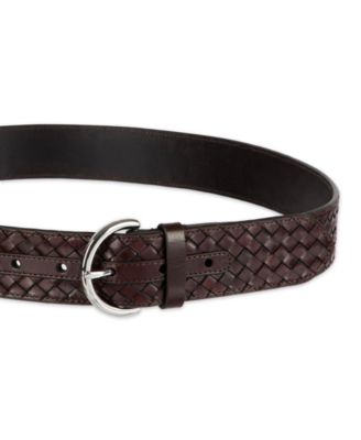 Women's Woven Leather Belt