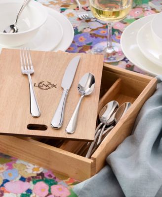 Studio 1414 Mirror 24-Pc. Flatware Set with Caddy