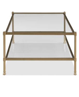 Isla 52" Glass Rectangle Coffee Table