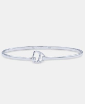 Lauren Ralph Lauren Equestrian Bangle in Sterling Silver - Macy's