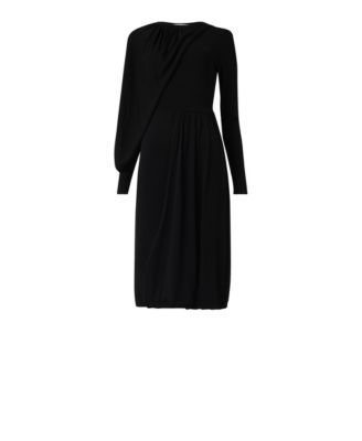 Women's Knitted Dress with Scarf Detail