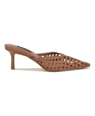 Women's Camenlaw Woven Kitten Heel Dress Mules