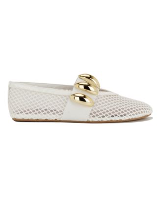 Women's Dorra Mesh Ornamented Mary Jane Dress Flats