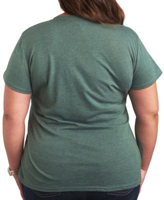 Plus Size Instant Message St. Patrick's Day Lucky Dog Mama Graphic Crewneck T-Shirt