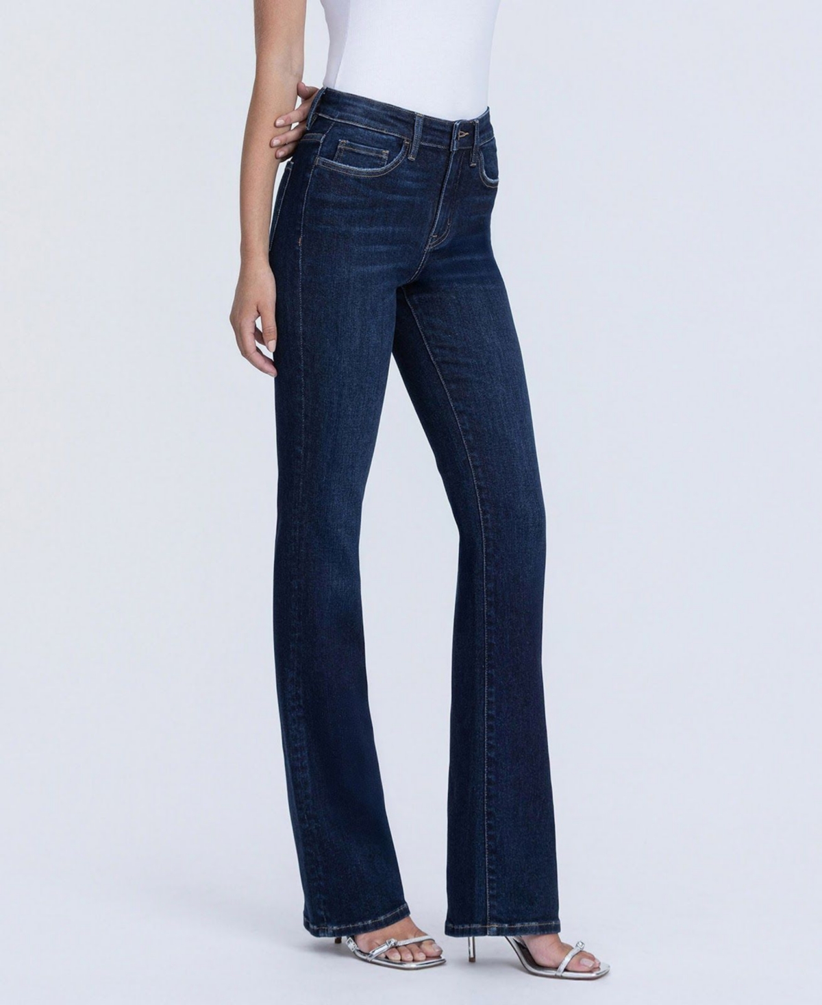 Flying Monkey Women's High Rise Full Length Bootcut Jeans