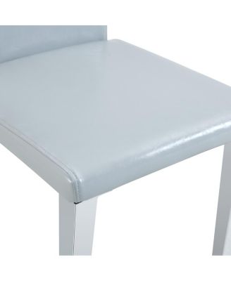 Minimalist PU Leather Accent Chair with Sturdy Metal Legs
