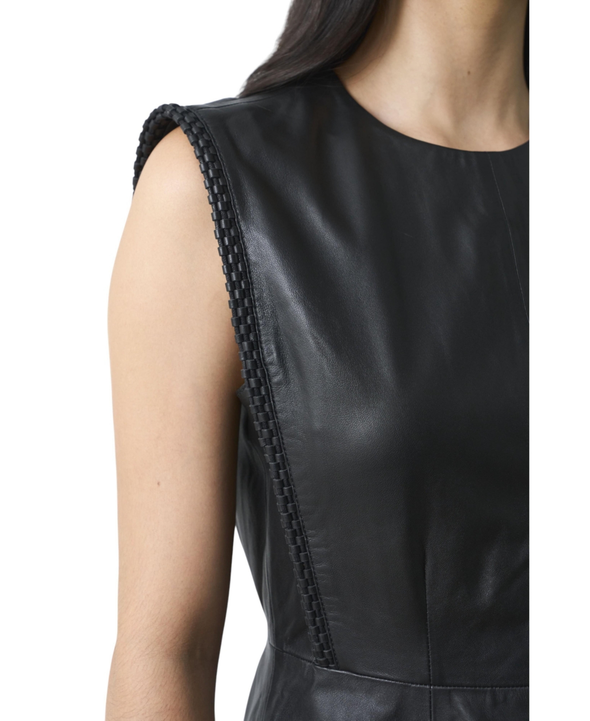 Velez Women's Liora Semi Fitted Leather Dress