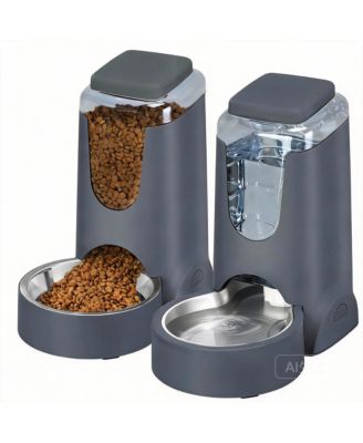Automatic Pet Feeder & Water Dispenser for Small Medium Dogs Cats