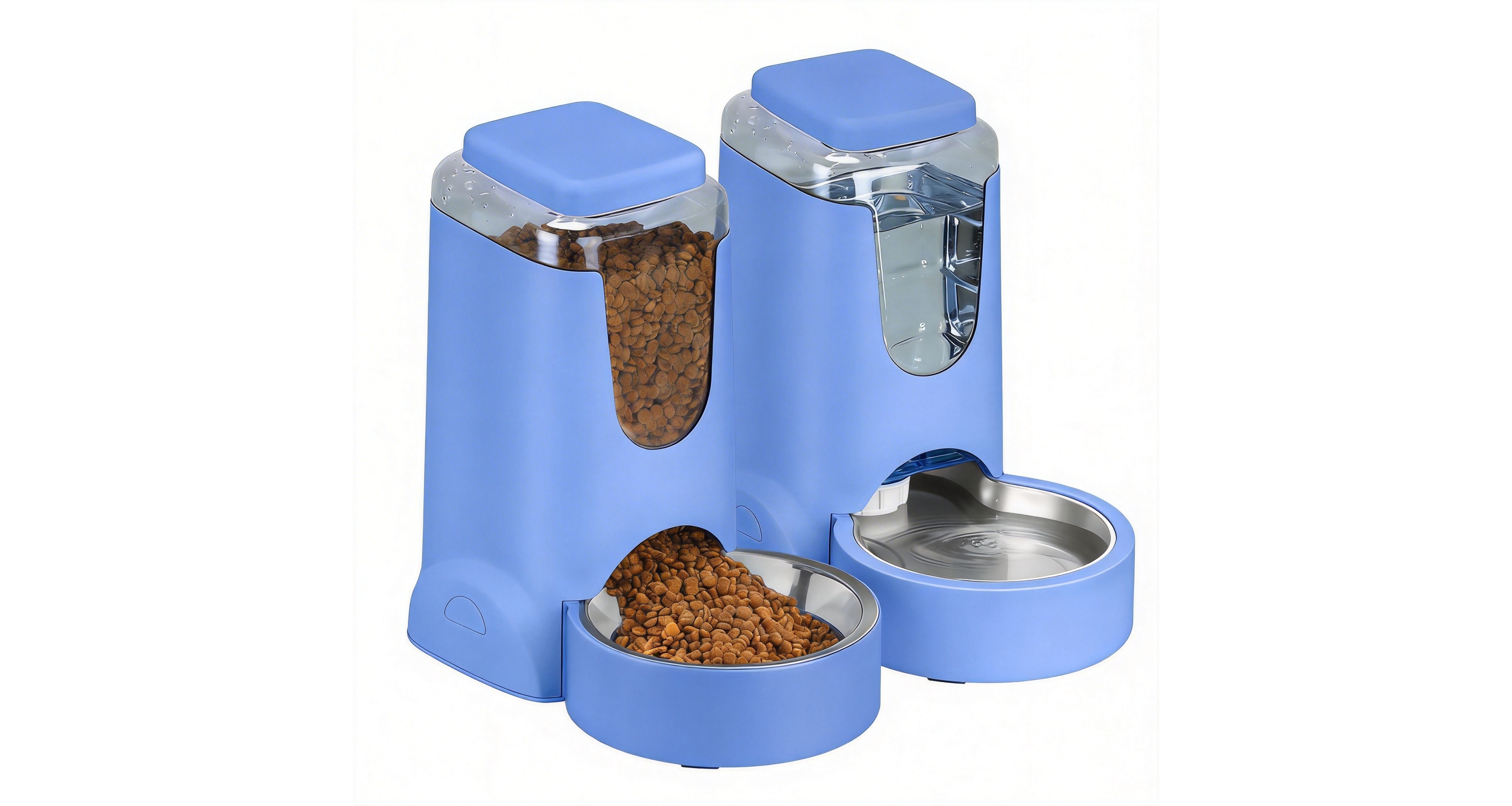 Aronkl Automatic Pet Feeder & Water Dispenser for Small Medium Dogs Cats