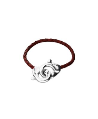 Men Black Leather Bracelet