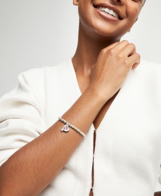 Pink Crystal Heart Bracelet