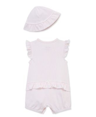 Baby Girls' Picnic Romper & Hat, 2-Piece Set