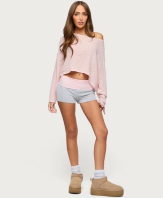 Women's Emmey Contrast Foldover Shorts