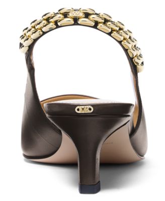 MICHAEL Women's Marcia Kitten Slingback Pumps