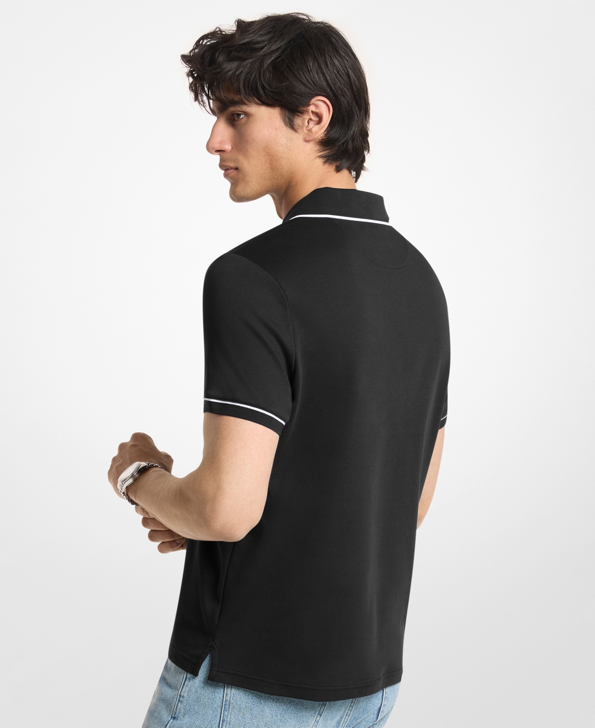 Michael Kors Men's Button-Front Polo Shirt