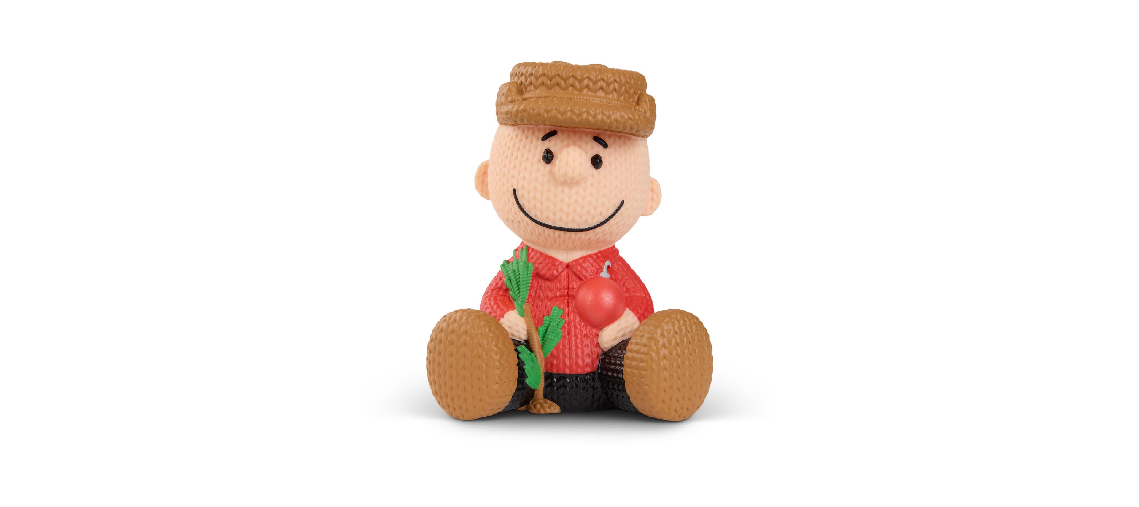 Handmade By Robots Peanuts Charlie Brown #398 Knit Series Christmas 4.65" Vinyl Figure, Ages 3+