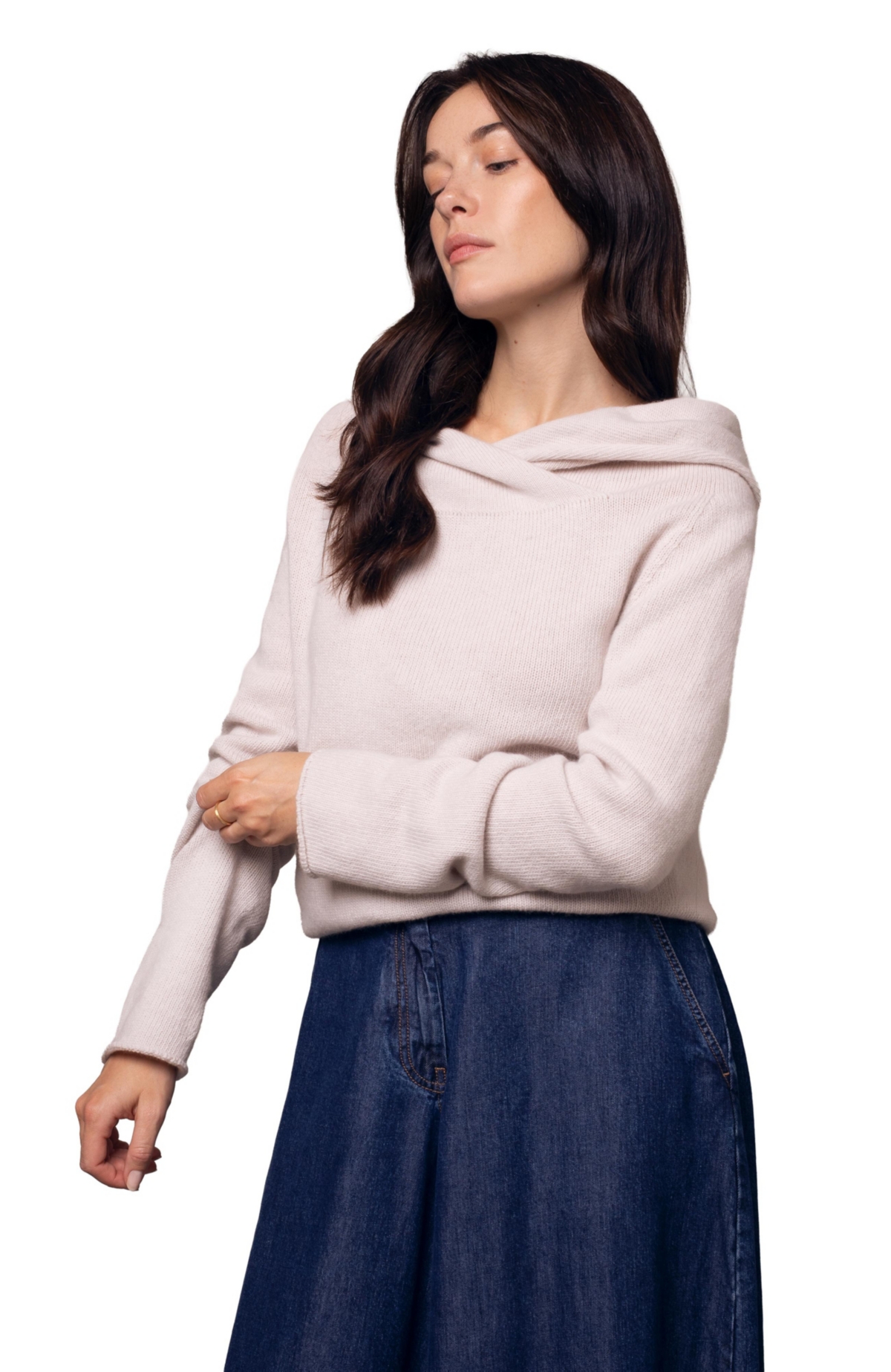 Celtic & Co. Women's Collared Slouch Jumper