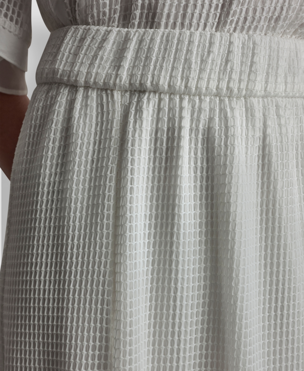 Dkny Women's Layered Window Pane Ankle Skirt