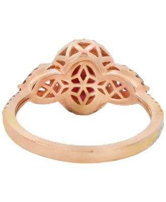 Ruby (2.75 ct. t.w.) & Diamond (0.33 ct. t.w.) Ring in 14k Rose Gold