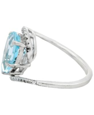 Sky Blue Topaz (3.45 ct. t.w.) & White Topaz (0.15 ct. t.w.) Ring in Sterling Silver (Also Available in Pink Amethyst)