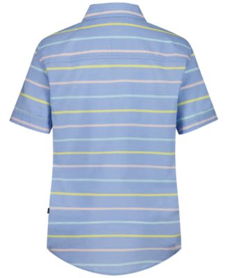 Boys' 8-20 Stripe Short-Sleeve Woven Shirt