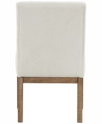 Macai 9-Pc. Wood Dining Set (Rectangular Table + 8 Upholstered Side Chairs)