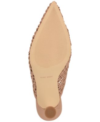 Women's Grasso Woven Tapered Heel Dress Mules