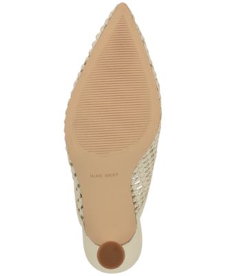 Women's Grasso Woven Tapered Heel Dress Mules