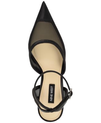 Women's Gullia Mesh Ankle Strap Stiletto Dress Pumps