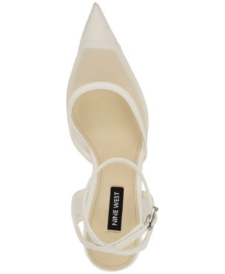 Women's Gullia Mesh Ankle Strap Stiletto Dress Pumps