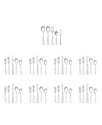Silvano 18/10 Stainless Steel 45 Pc. Flatware Set, Service for 8