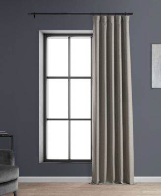 Faux Linen Hotel Blackout Curtain