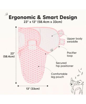 3pk Soothe Baby Swaddle, Organic Baby Swaddle Sleep Sacks, Newborn, Infant Swaddle Sack