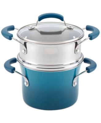 Rachael Ray - Nonstick 3-Qt. Saucepot and Steamer Set